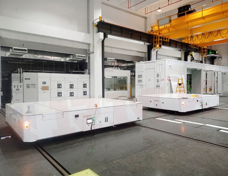 Cart trosglwyddo rheilffyrdd awtomatig 40 tunnell