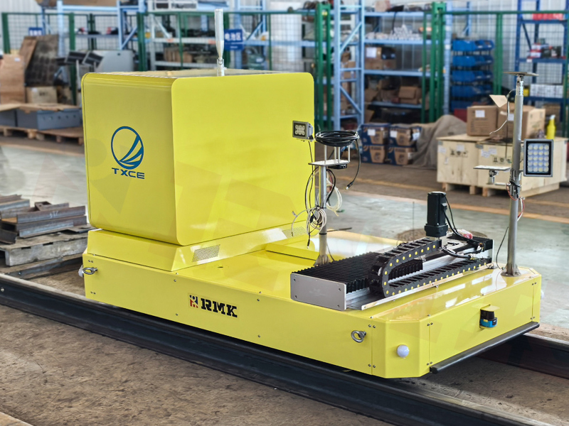 Railway Shunting Hook Tynnu Robot-Automated Rail Trosglwyddo Cart Trosglwyddo