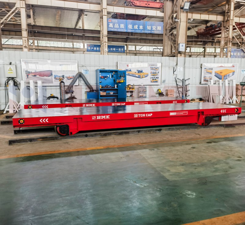 Cart Trosglwyddo Trac Batri Pibell Dur 10 Tunnell